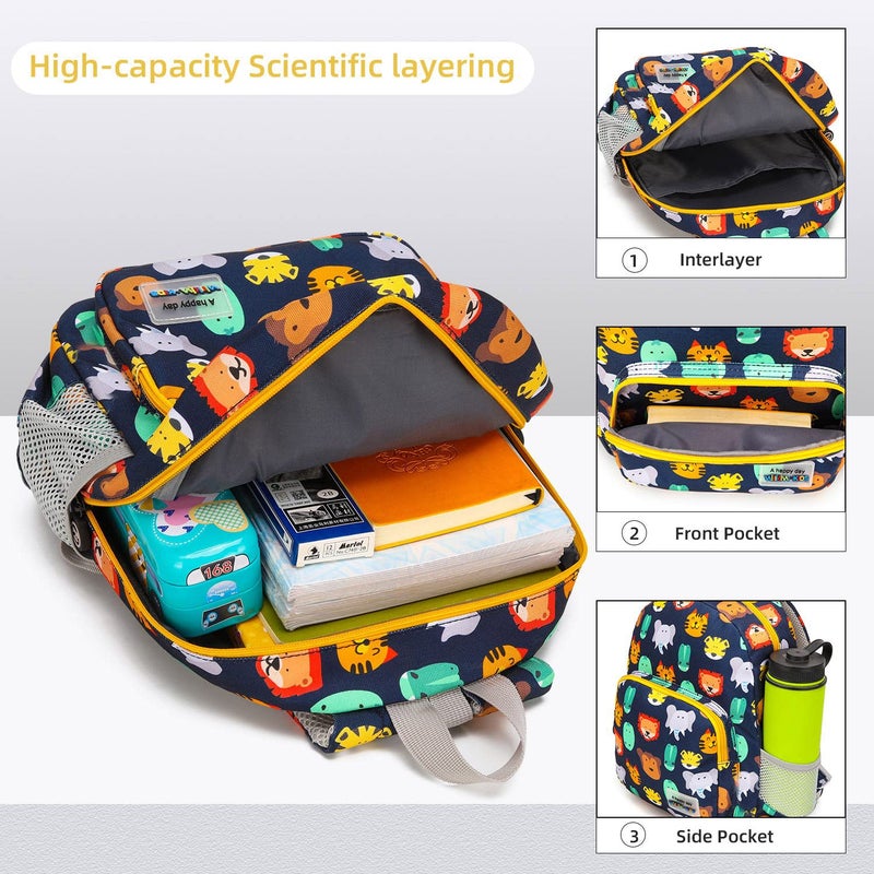 willikiva 3D Dinosaur Backpack Toddler Backpacks for Boys and Girls Kids Backpack Waterproof Preschool Safety Harness Leash (Grey) - Image 4